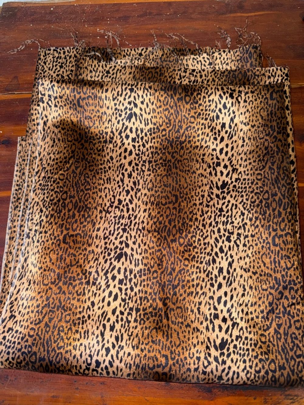 Vintage ? Cheetah animal print fabric piece